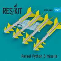 Rafael Python 5  авиационные ракеты из смолы (4 шт)  Масштаб 1/72