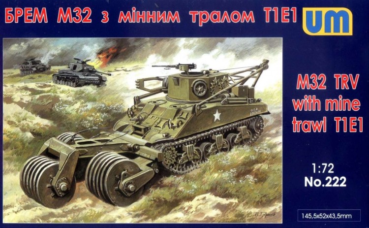 M32 Tank Recovery Vehicle with mine trawl T1E1 plastic model kit