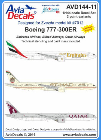 Боинг 777-300 Ближний Восток декаль