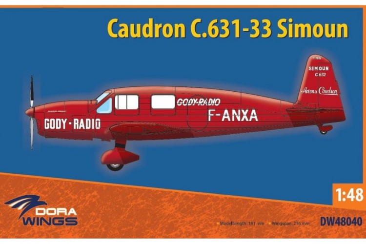 Caudron C.631/633 Simoun збiрна модель