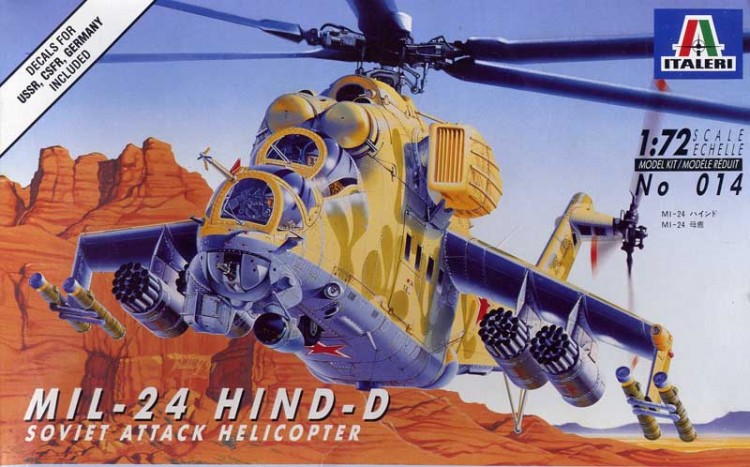0014 Italeri - Ми-24 Д/Е ударный вертолет