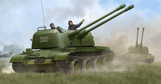ЗСУ 57-2 советская зенитная установка сборная модель