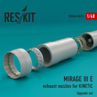 MIRAGE III E  exhaust nozzles KINETIC 1/48