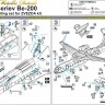 Detailing set for aircraft model Be-200 (Zvezda) photo-etched