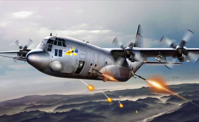 AC-130H SPECTRE GUNSHIP scale model Italeri 1310 buy from Ukraine