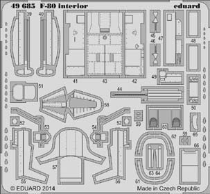 F-80 interior S.A. набор травления
