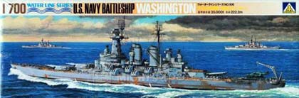 Американский линейный корабль "Вашингтон" в серии "Ватерлиния" (M 1:700)