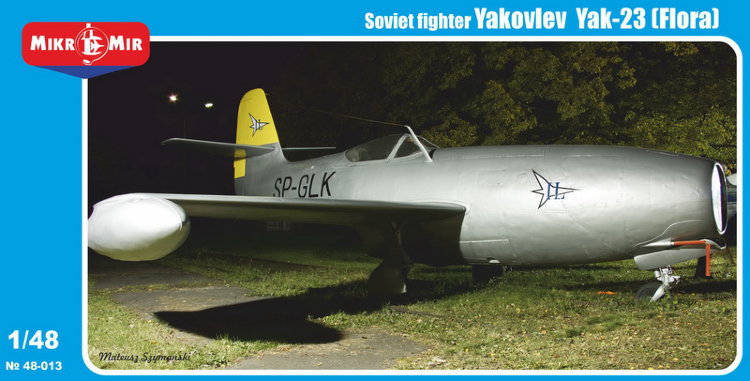 Yak-23 Soviet jet fighter scale model