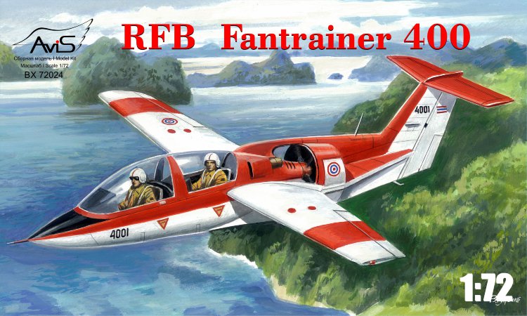 RBF Fantrainer 400 combat training aircraft plastic model