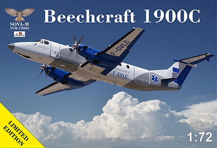 Beech 1900C-1 passenger  aircraft scale model 1/72
