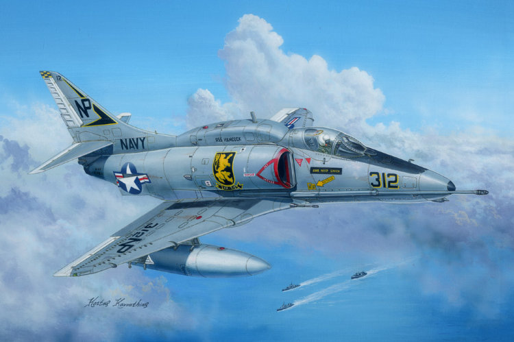 A-4F  Skyhawk Скайхок "Eagle" Американский легкий палубный штурмовик сборная модель