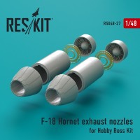F-18 Hornet exhaust nozzles for Hobby Boss Kit 1/48