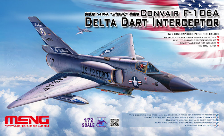 CONVAIR F-106A DELTA DART fighter-interceptor