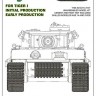 Workable track for Tiger I early production plastic model kit