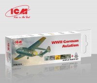 ICM3014 Набір акрилових фарб Німецької авіації Другої світової війни
