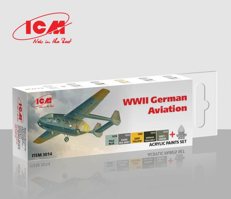 ICM3014 Набор акриловых красок Немецкой авиации Второй мировой войны