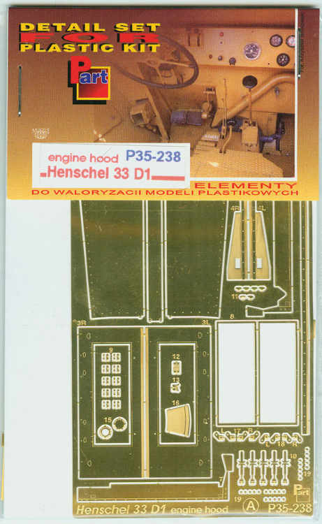 Henschel 33D1 капоты двигателя (ICM)