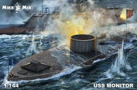 USS Monitor корабль-броненосец сборная модель