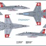 F/A-18 HORNET SWISS AIR FORCES plastic model kit