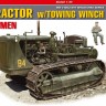 U.S. Tractor w/Towing Winch & Crewmen plastic model kit