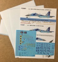 Su-27UBM Ukranian Air Forces digital camouflage (decals + masks and additional numbers)