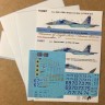 Su-27UBM Ukranian Air Forces digital camouflage (decals + masks and additional numbers)
