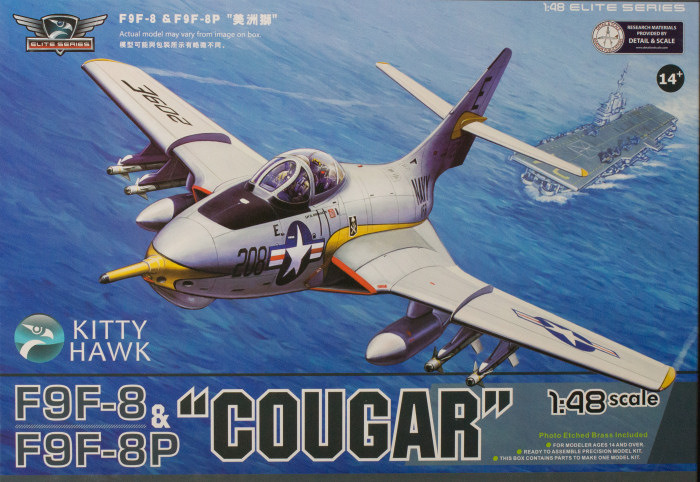F9F-8 & F9F-8P "COUGAR" Палубный истребитель 2 в 1 ( в наборе 2 модификации)