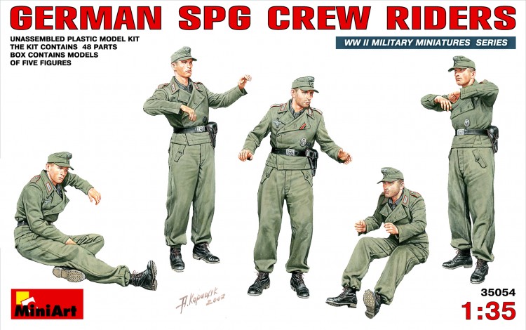 GERMAN SPG CREW RIDERS plastic model