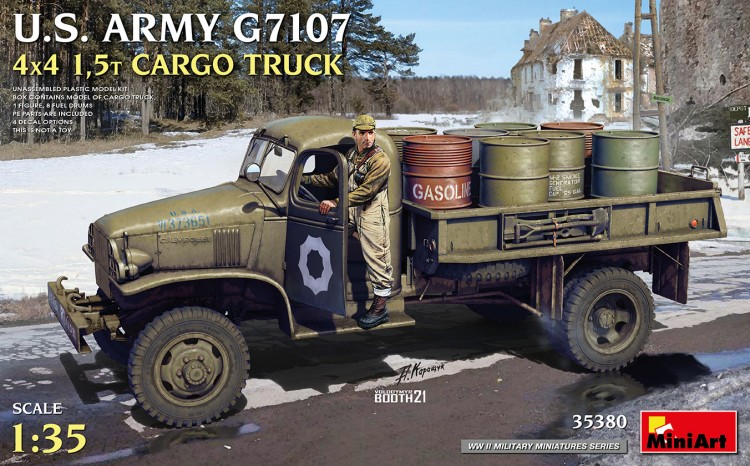 U.S. ARMY G7107 4X4 1,5t CARGO TRUCK plastic model kit