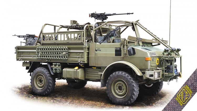 JACAM 4x4 Unimog for patrol missions plastic model kit