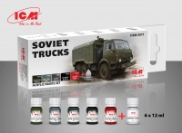 ICM3011 Набір акрилових фарб для радянських вантажівок