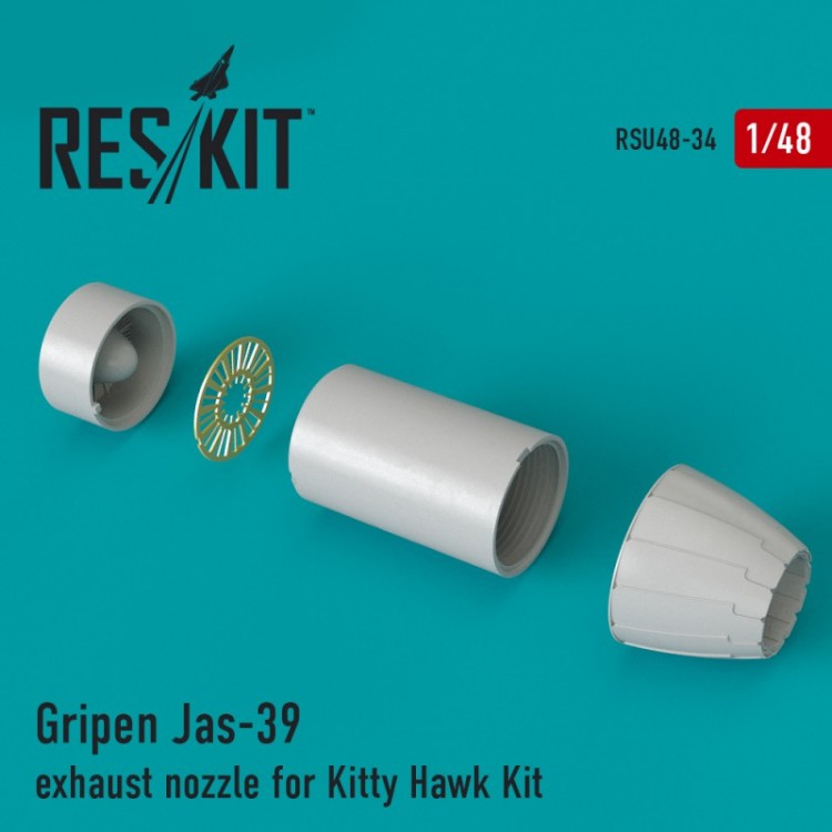Gripen Jas-39 exhaust nozzle for Kitty Hawk Kit 1/48