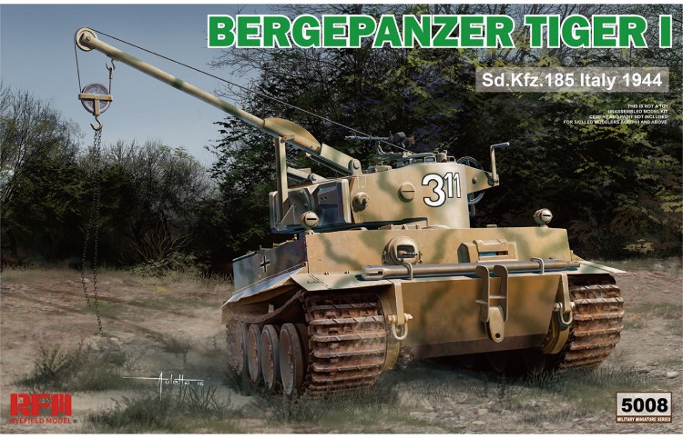 Bergepanzer Tiger I Sd.Kfz.185 Italy 1944 plastic model kit