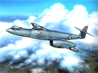 Gloster Meteor F.8 (PRONE)  сборная модель 1/72