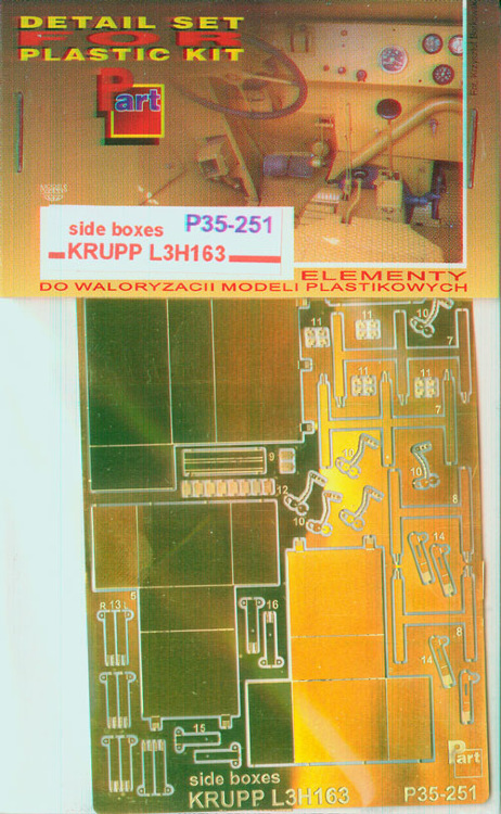 Krupp L3H163 -боковые ящики для модели ICM
