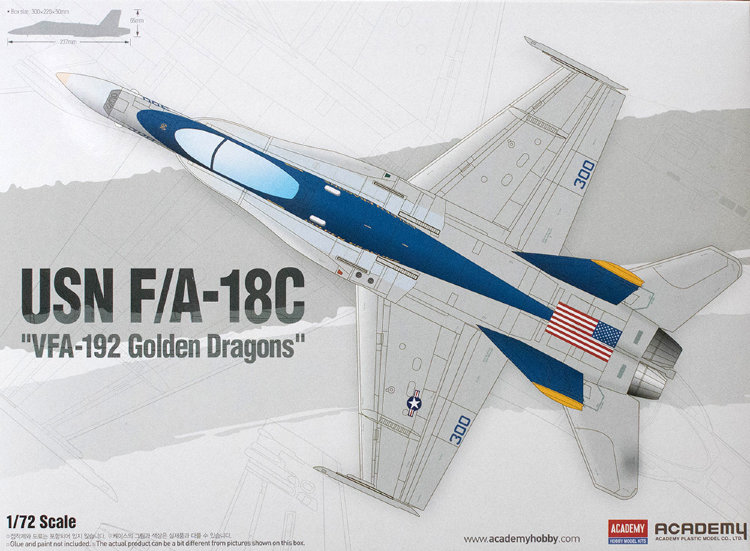 F/A-18C Hornet VFA-192 Golden Dragons палубный истребитель-бомбардировщик сборная модель