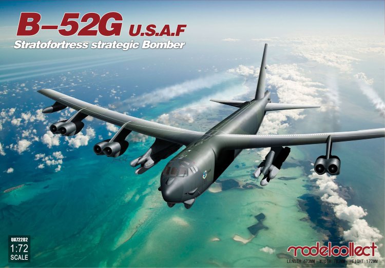 B-52G  Boeing - американский стратегический бомбардировщик сборная модель 