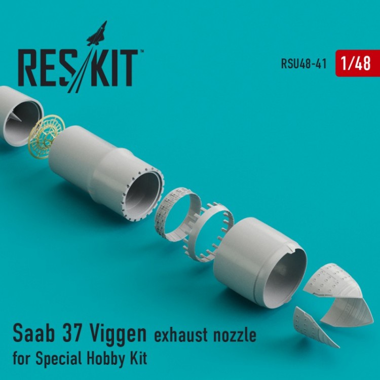 Saab 37 Viggen exhaust nozzle for Special Hobby Kit 1/48