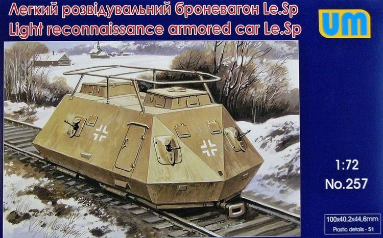 Light reconnaissance armored car Le.Sp plastic model kit