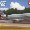 CRJ-700 Bombardier пассажирский самолет сборная модель 1/144
