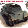 DINGO Mk.II SCOUT CAR w/CREW Pz.Kmpf. Mk.I 202(e) plastic model kit