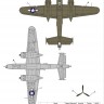 B-25H/J Mitchell (Late) "Pin-Up Nose Art and Stencils" Part # 8 Decals 1/72