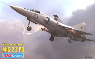 MiG-23PD experimental fighter scale kit model
