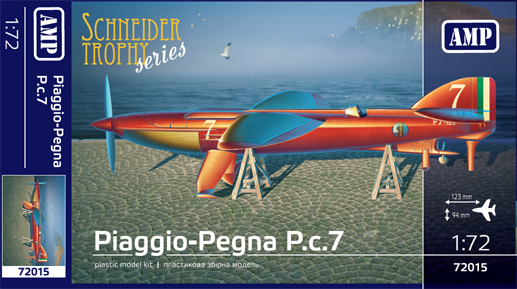 Piaggio Pegna PC.7 гоночный гидросамолет 1/72