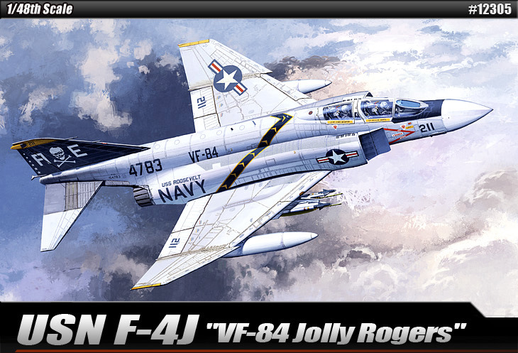 Academy 12305 F-4J Фантом II  "VF-84 Jolly Rogers" винишувач