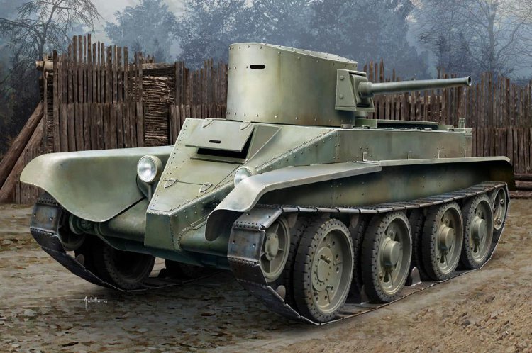 БТ-2  легкий колесно-гусеничный танк сборная модель 1/35