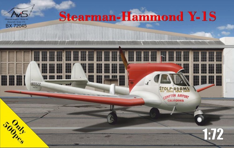 Y-1S Stearman-Hammond plastic model kit
