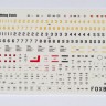 Foxbot Decals 1/72 Stencils for North American P-51 Mustang