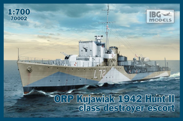Миноносец ORP Kujawiak (Hunt II) 1942 сборная модель