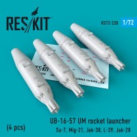 UB-16-57 UM rocket launcher (4 pcs) (1/72)